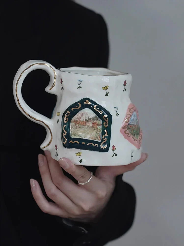 Retro Keramikbecher