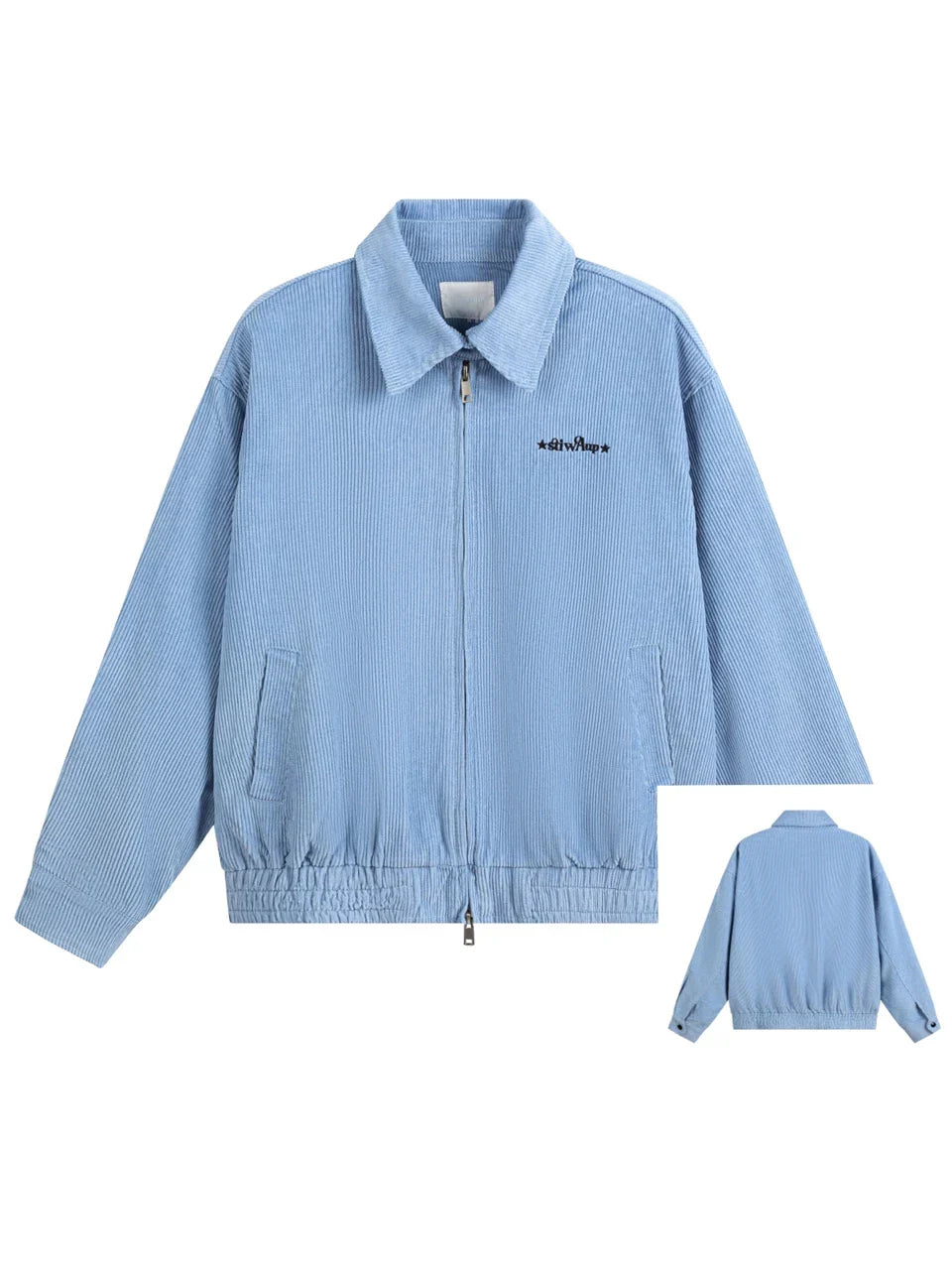Solid Color Bomber Jacket