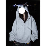 Sudadera extragrande con orejas de gato