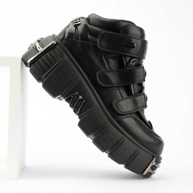 Metall-Plateau-Punk-Gothic-Schuhe