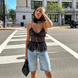 Sheer Open Chiffon Top