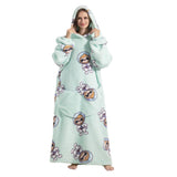 Animal Printed Hooded Blanket