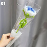 Gestrickter Rosen-Tulpen-Blumenstrauß für Hochzeiten