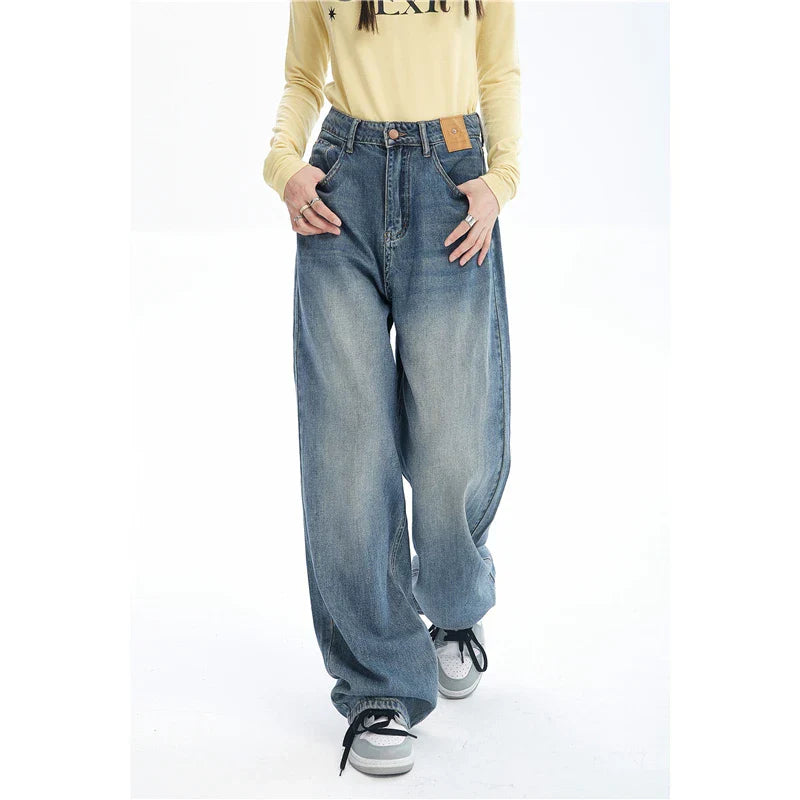 Vintage Wide-leg Skater Girl Jeans