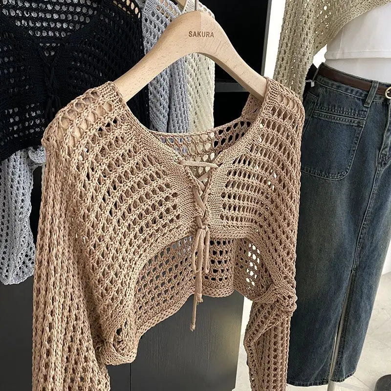 Vintage-Camisole-Strickpullover