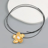 Collares Vintage de Flores de Metal