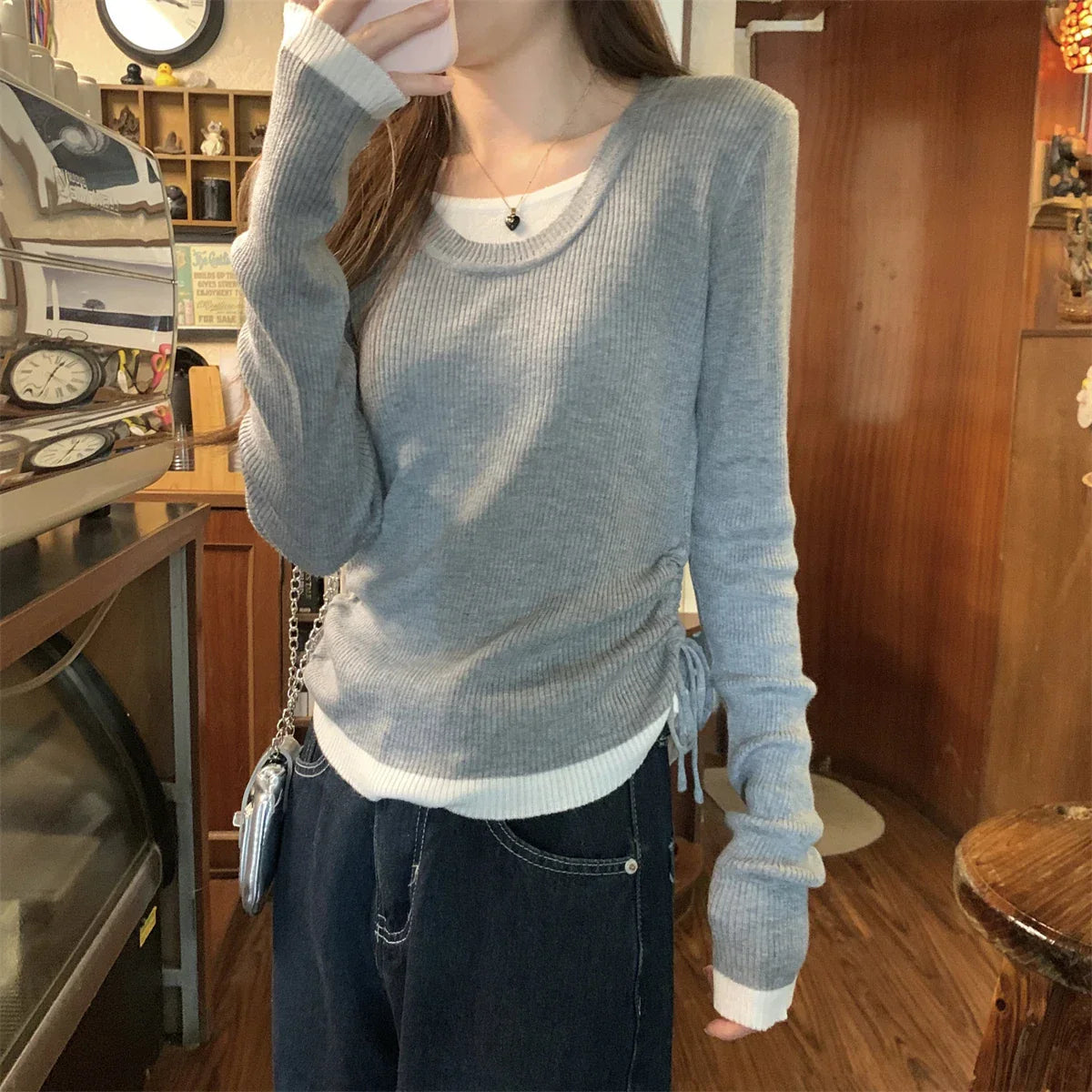 Slim Fit Long Sleeve Sweater