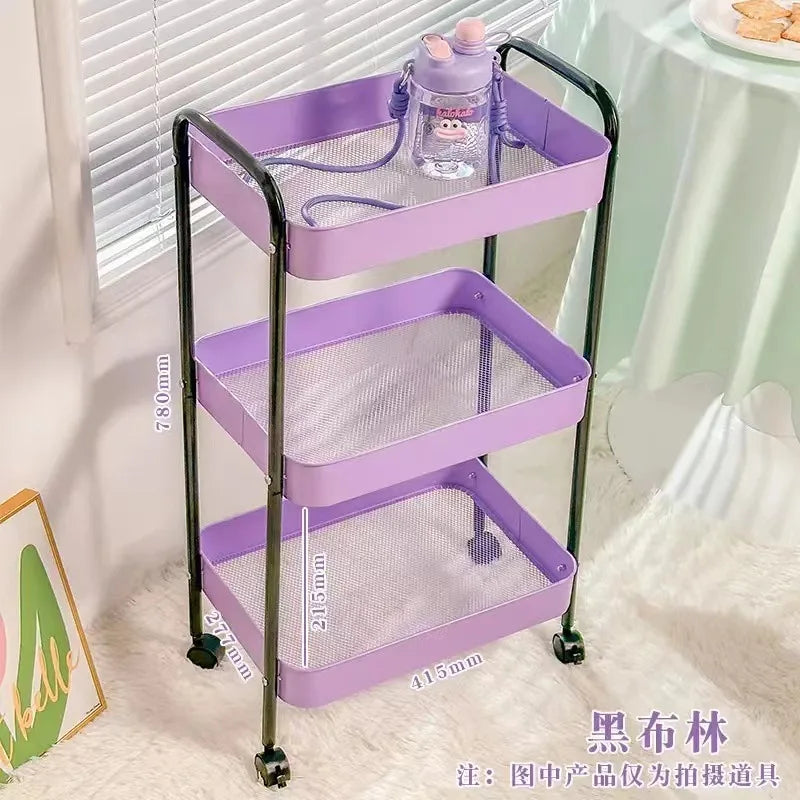 Pink 3-Layer Storage Shelf