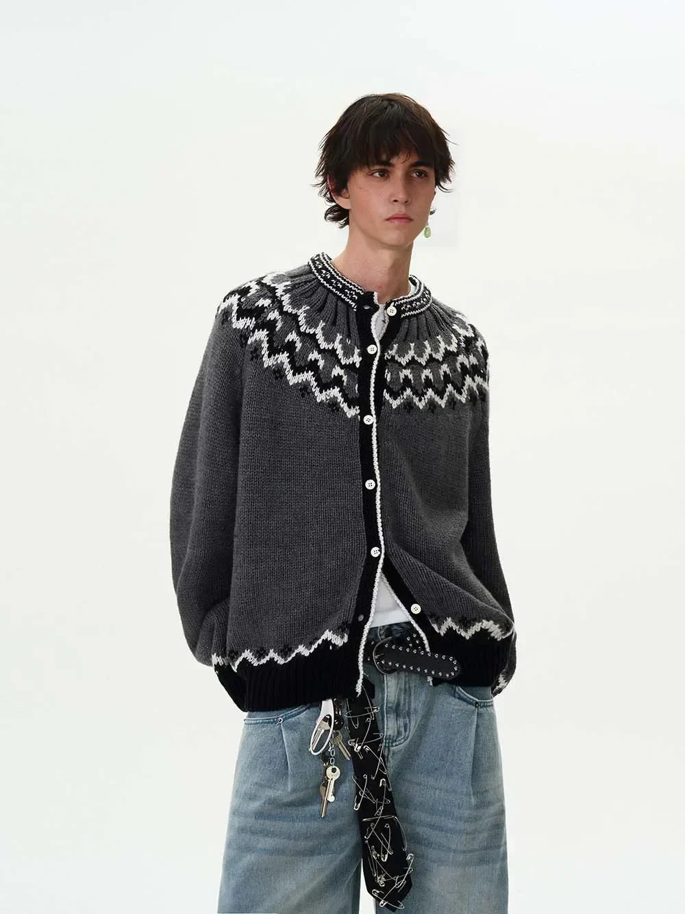 Knitted Soft Buttoned Cardigan