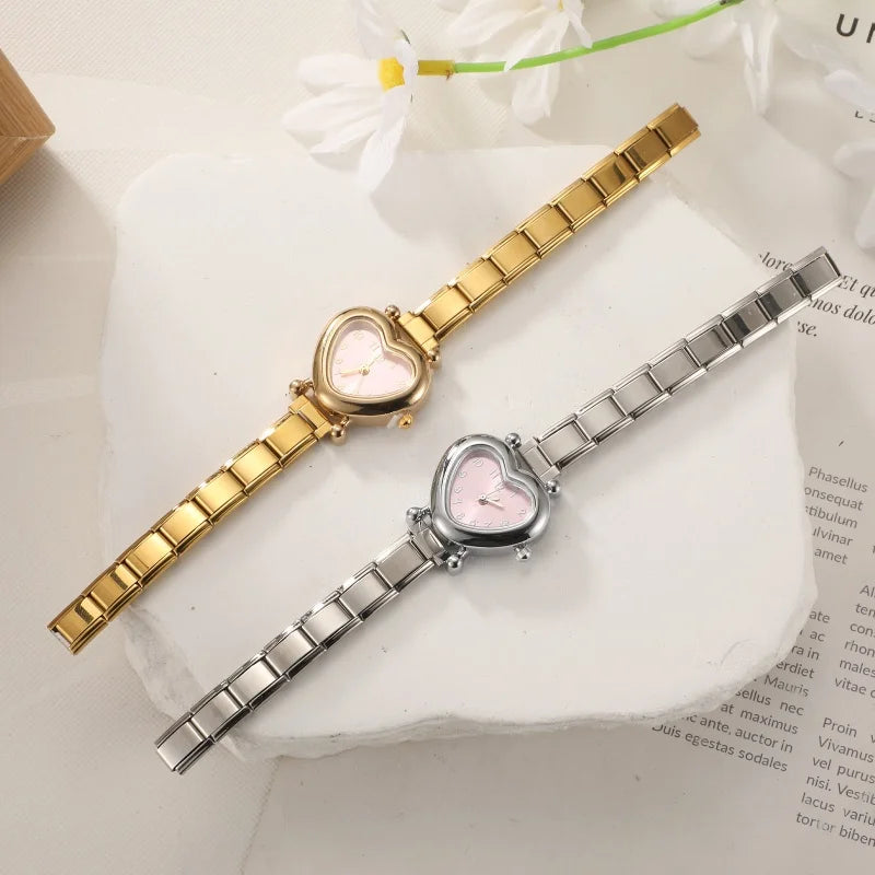 Heart Simple Stainless Steel Watch