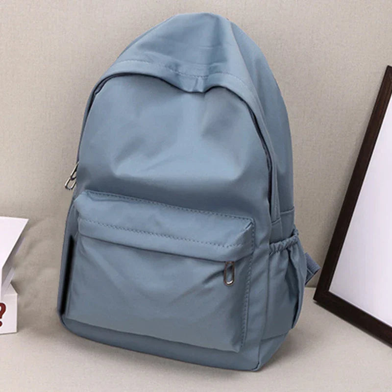 Solid Color Rounded School Backpack