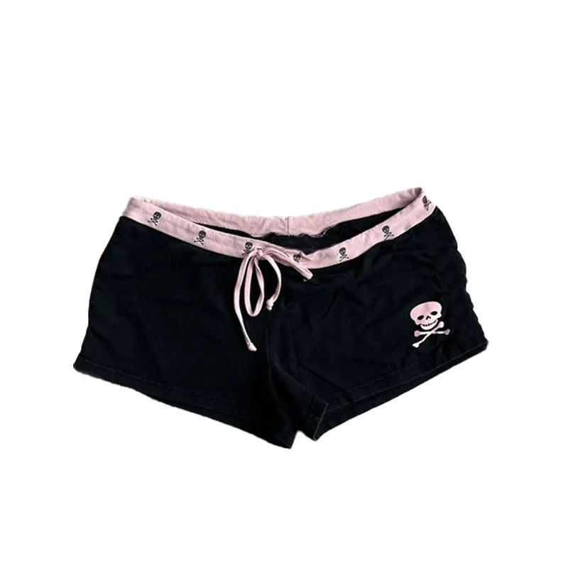 Microshorts con cintura plegable