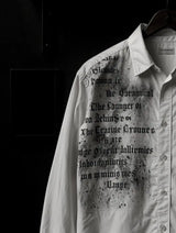 Gothic White Skull Y2K Long Sleeve Shirt