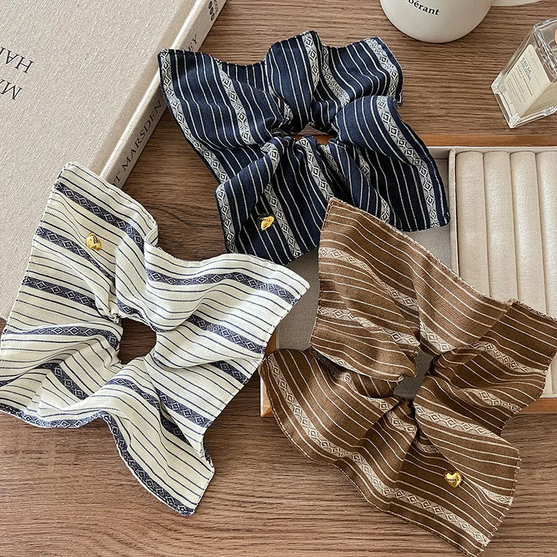 Retro Striped Square Headband