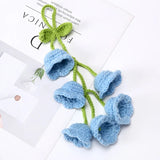 Bell Orchid Bouquet Kintted Crochet Flower