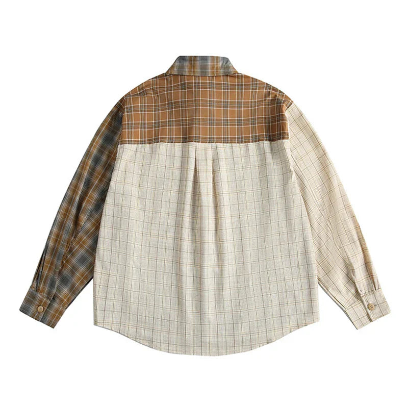 Plaid Loose Casual Oversize Long Sleeve Shirt