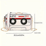 Weird Core Funny Tape Crossbody Bag