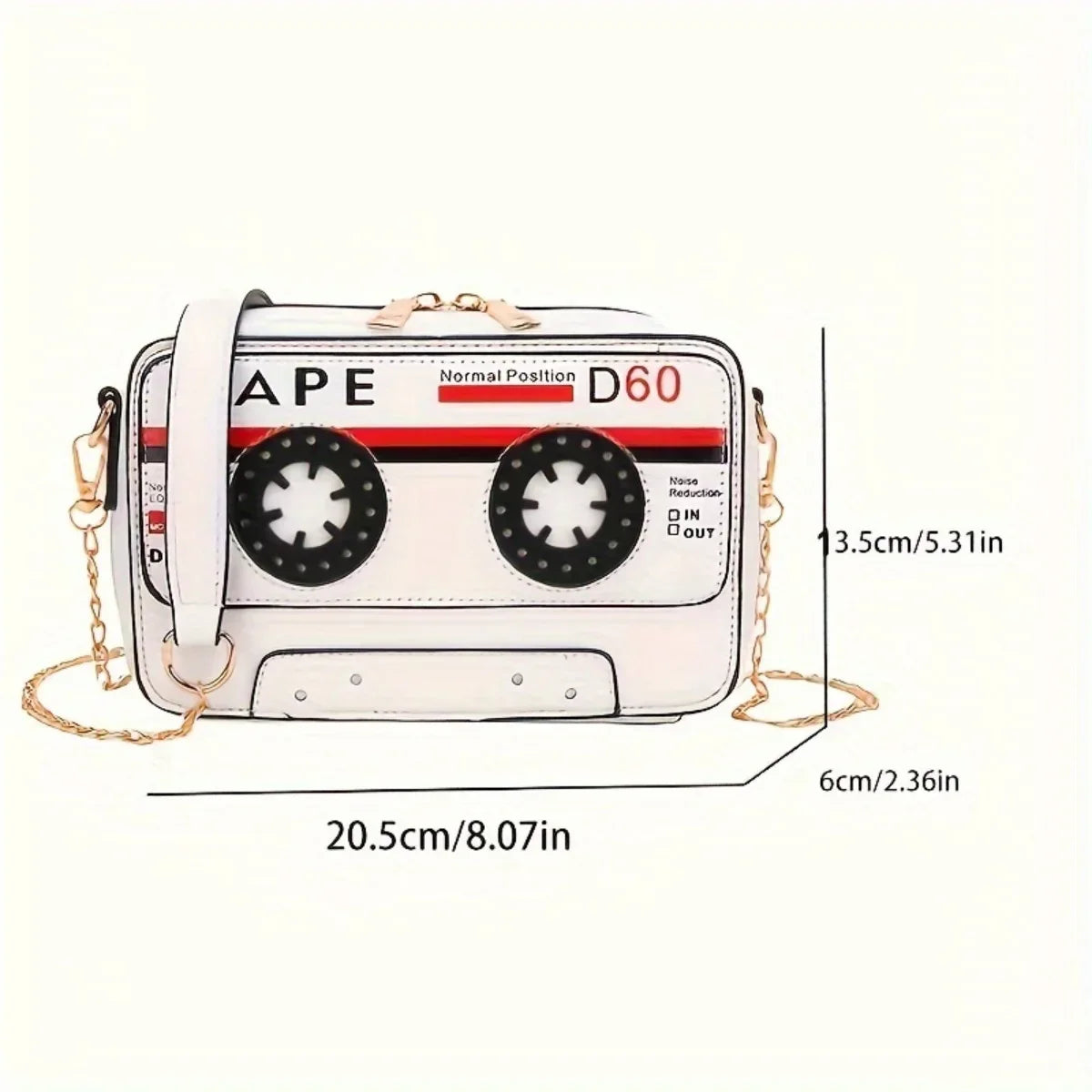 Weird Core Funny Tape Crossbody Bag
