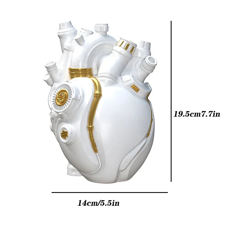 Mechanical Heart Cardiac Vintage Vase
