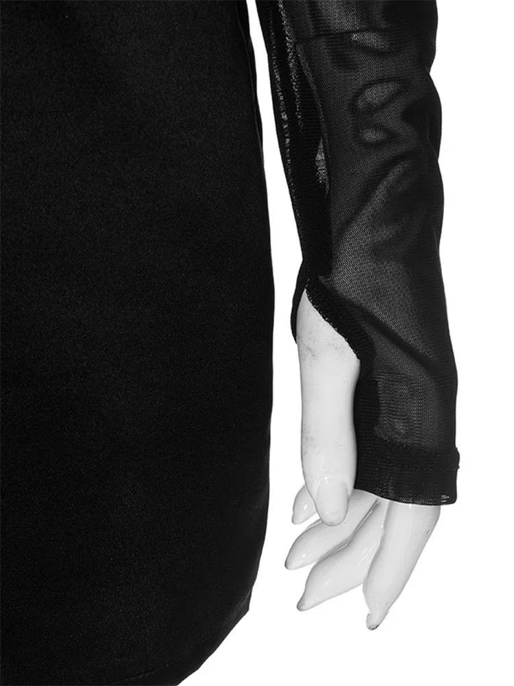 Baddie Cut Out Sheer Mini Dress