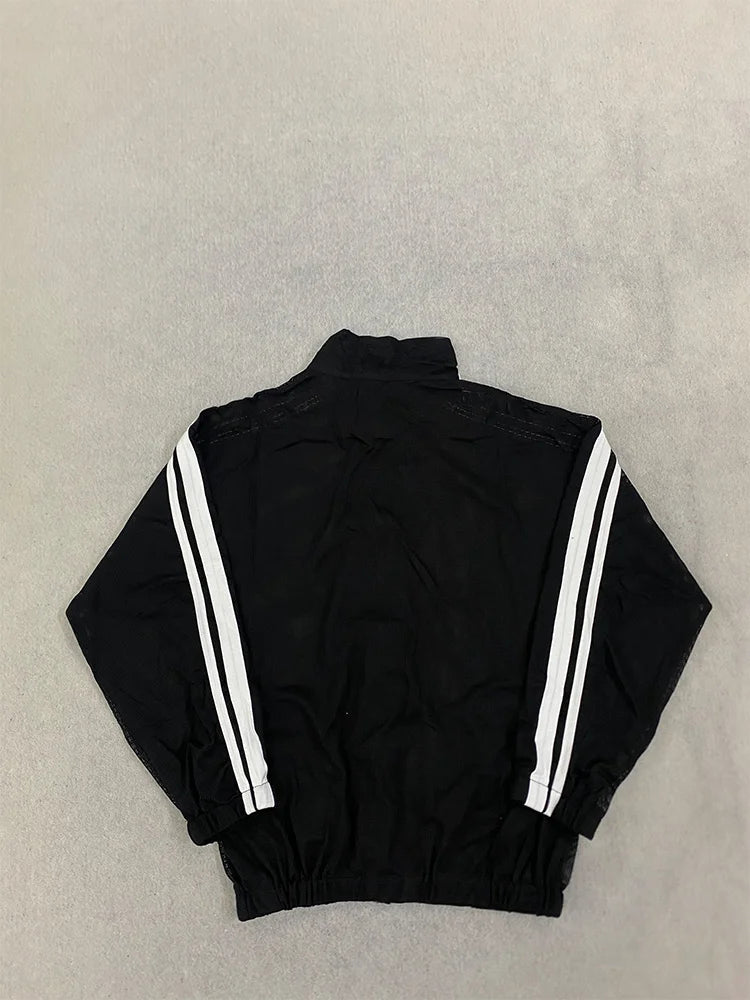 Trendy Sheer Mesh Track Sweatshirt