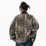 Vintage Leopard Windbreaker Jacket
