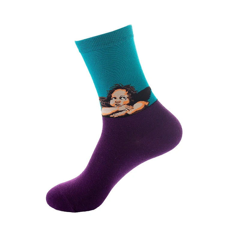 Classic Famous Art Cotton Socks