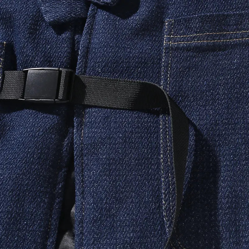 Vintage Denim Padded Jacket