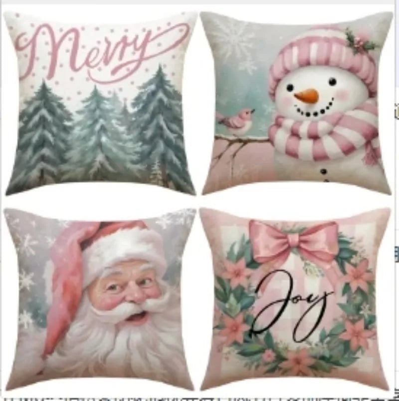 Vintage Christmas Pillow Covers