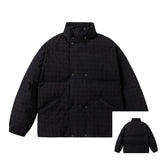 Chaqueta acolchada de plumón para mujer, color gris