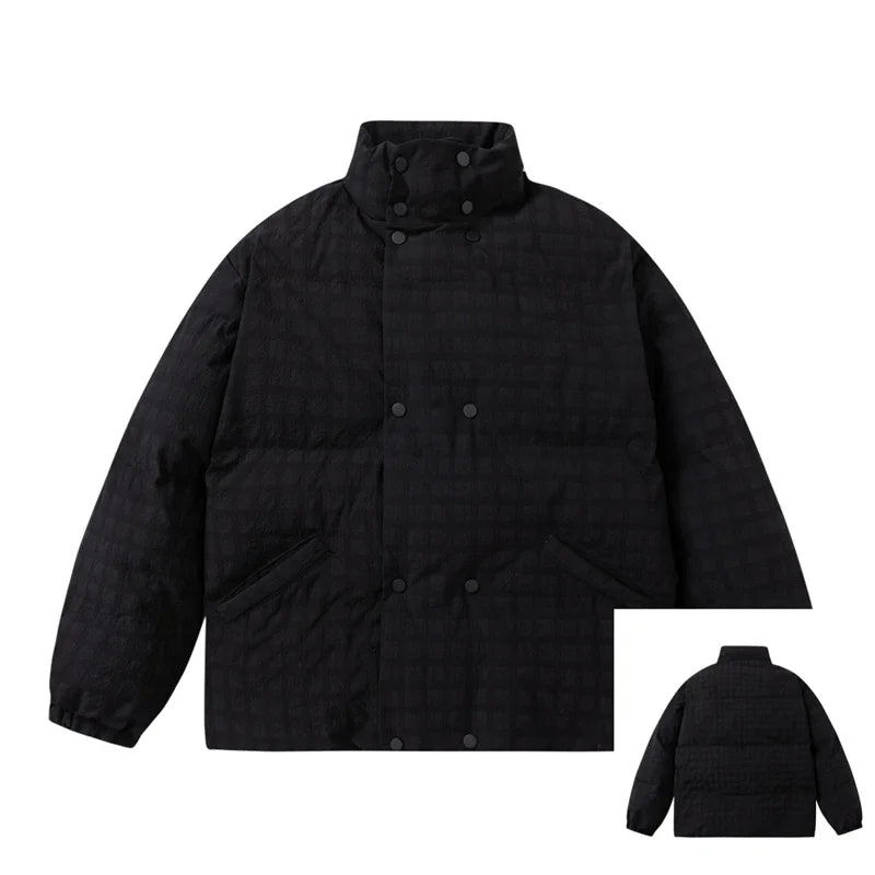 Chaqueta acolchada de plumón para mujer, color gris