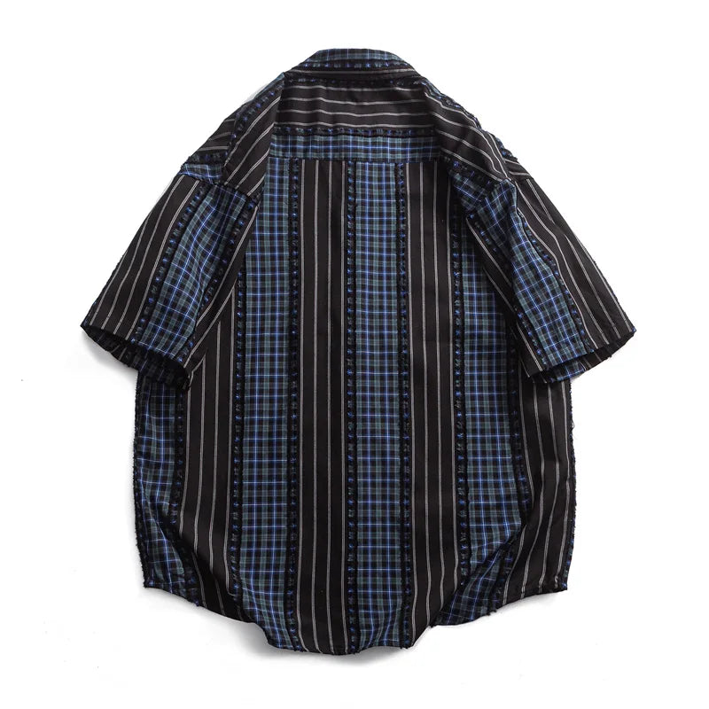 Plaid Striped Loose Shirt