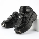 Metall-Plateau-Punk-Gothic-Schuhe