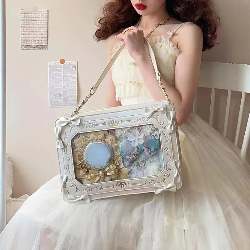 Y2k Transparent Sweet Design Cross Bag