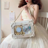 Y2k Transparent Sweet Design Cross Bag