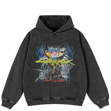 Sudadera con capucha oversize de gráficos llamativos