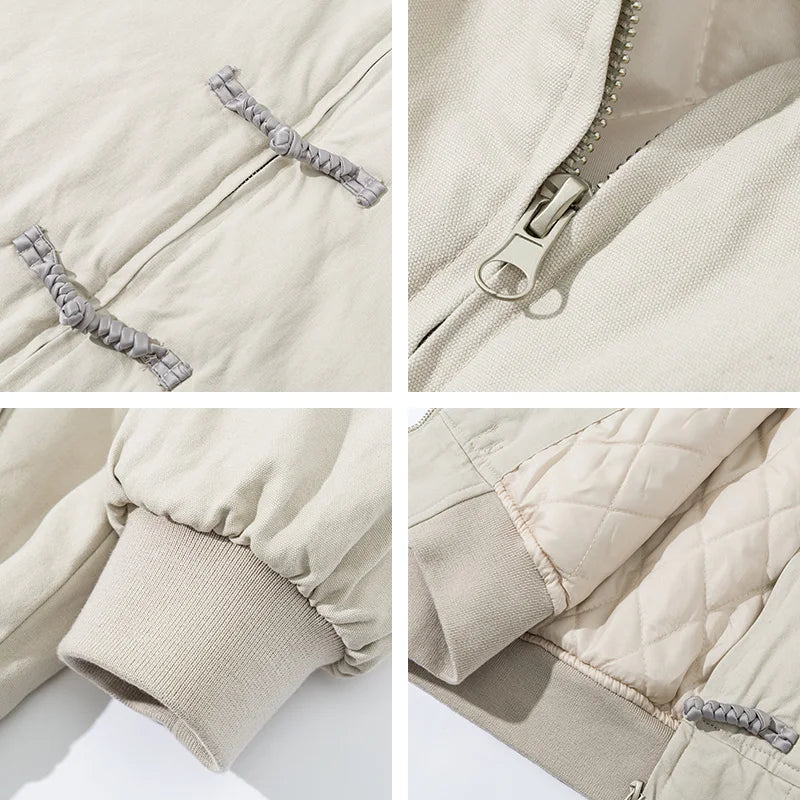 Korean Retro Padded Winter Puffer Jacket