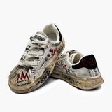 Retro Hand-Painted Graffiti Punk School Sneakers