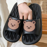 Summer Cartoon Bear Indoor Slippers