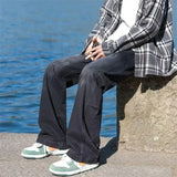 Straight Leg Soft Boy Solid Color Jeans
