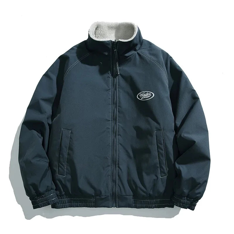 Fleece Bomber Puffer Jacket