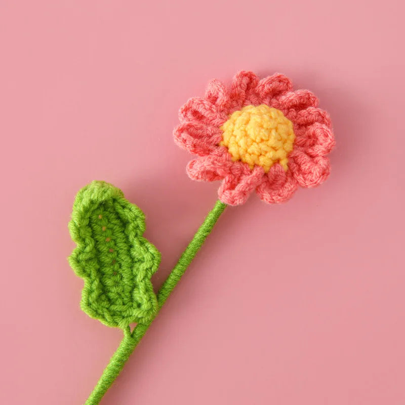 Handwoven Knitted Graduation Cute Mini Bouquet Flower
