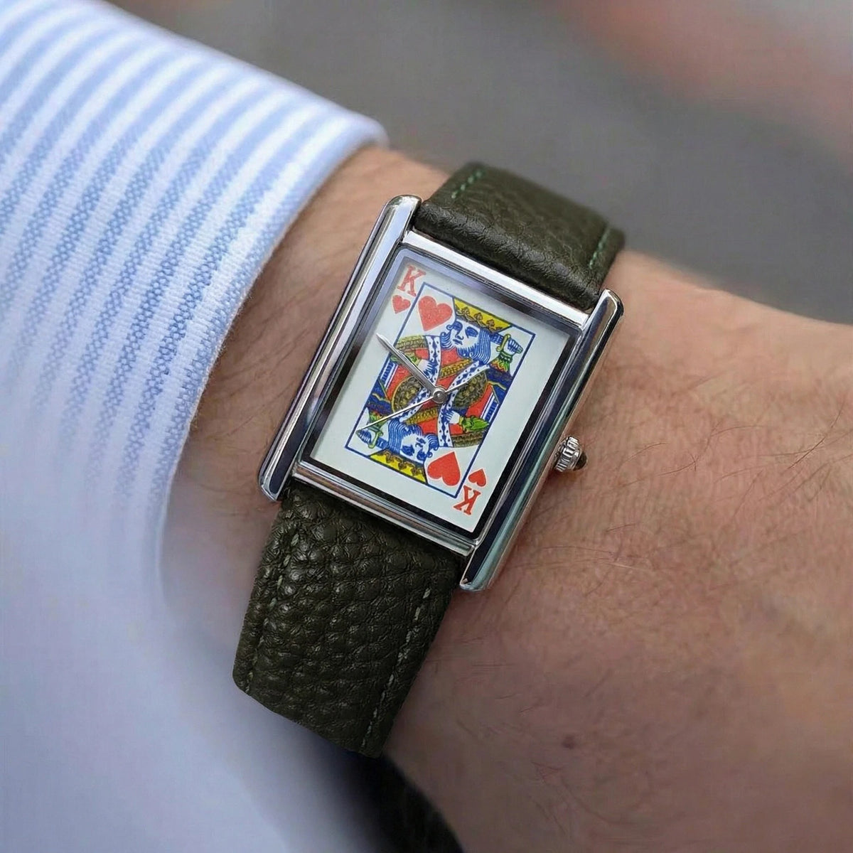 King Card Leather Watch