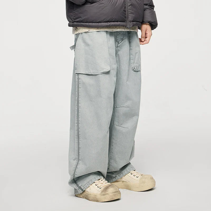 Pantalones cargo de calle de corte alto