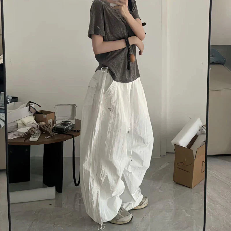 Damen Baggy Oversized Cargohose