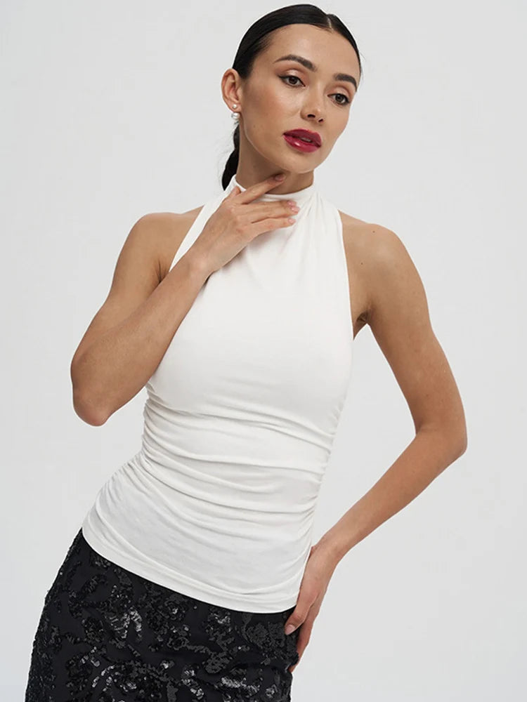 Sexy Backless Pure Summer Tank Top