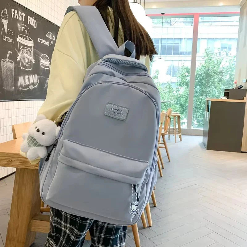 Soft Girl Waterproof College Backpack