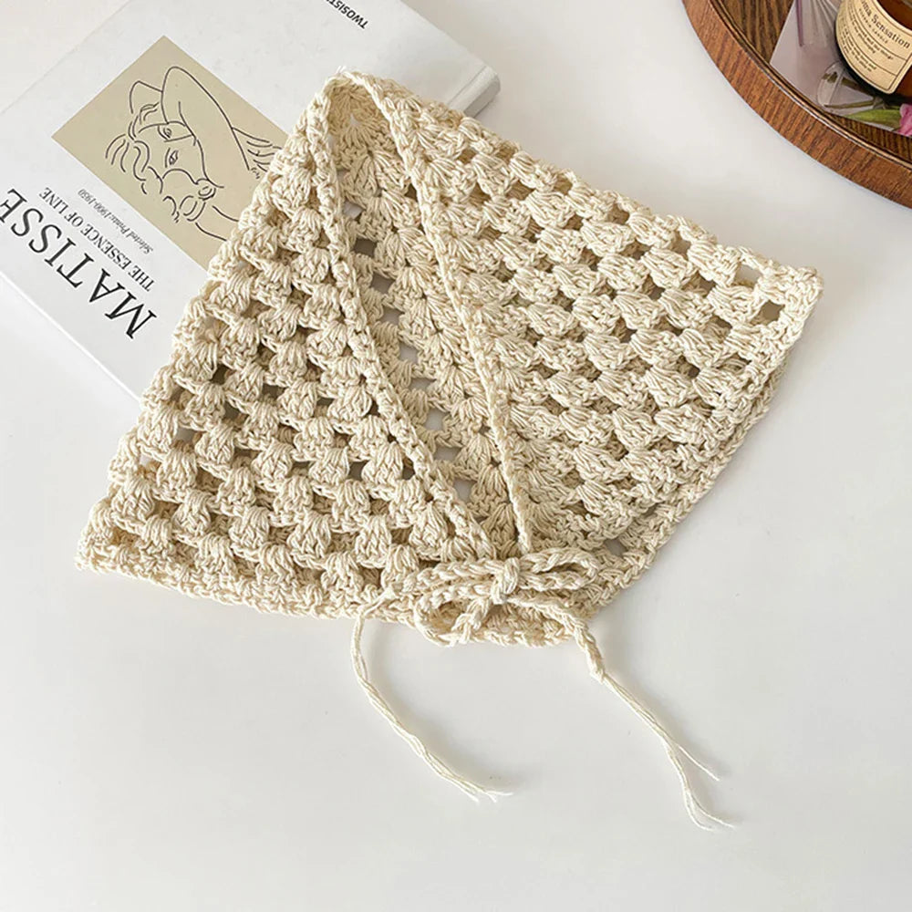 Vintage Gestricktes Hohl-Dreieck-Stirnband