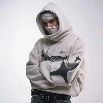 Y2K Bold Oversized Gothic Hoodie