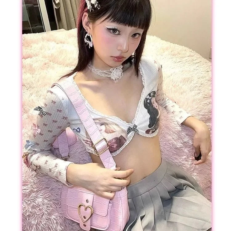 Y2K Barbie Crop Top